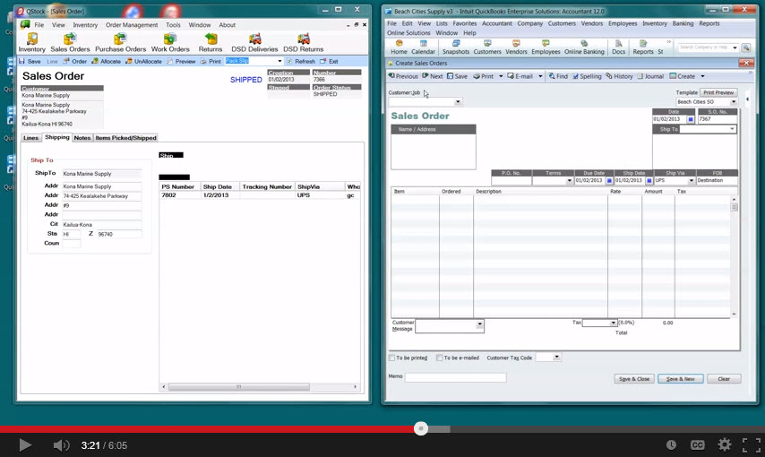 Picking & Processing Sales Orders in Warehouse QStock Inventory